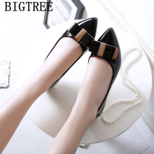 Leather Shoes Women Shoes Women Designers Boat Shoes Women Pointed Toe Flats Bayan Ayakkabi Sepatu Wanita Sapato