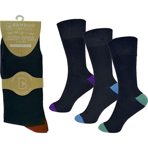 Herren Bambus nicht bindend lose elastische Welt Top Socken 6-11 1