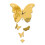 (styleB, gold) DIY Creative Decoration Butterfly Princess Mirror 1