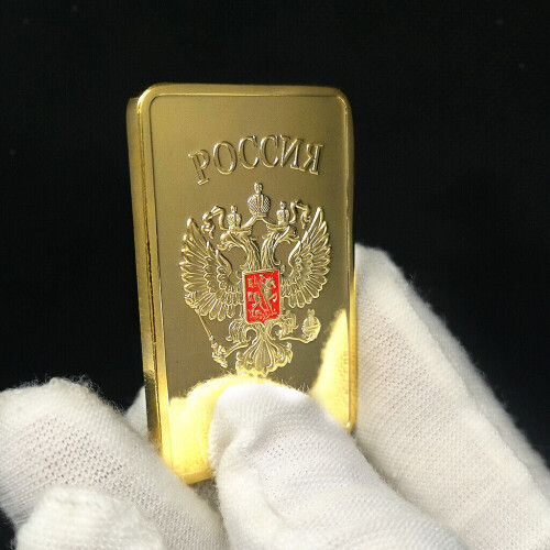 Golden commemorative gold bar collectible 2