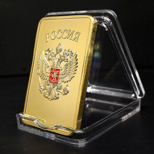 Golden commemorative gold bar collectible