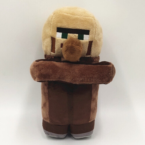 villager Minecraft Plush 8 in Pig Character Doll Soft Collectible Gift for Fans Age 3 and Older