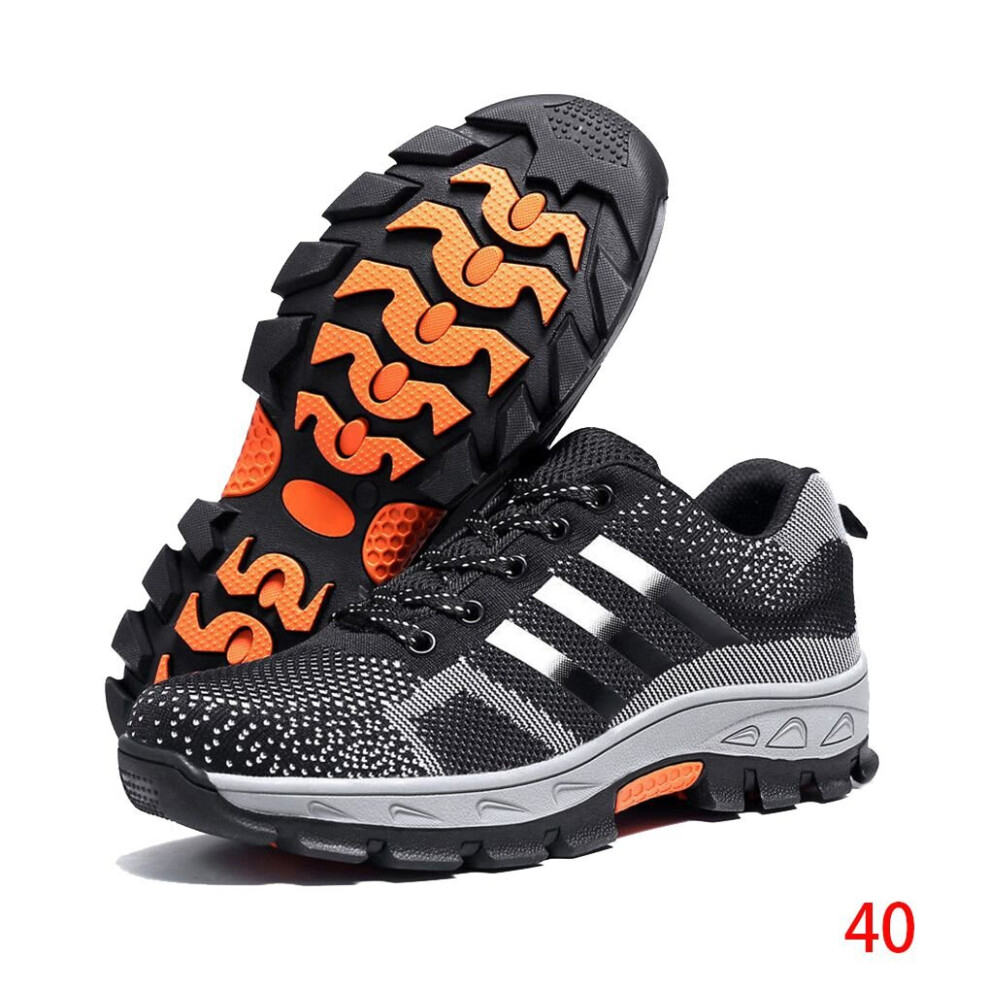 Men Anti-Piercing Safety Steel Toe Work Shoes Anti-Smashing Anti-Piercing Air Mesh Boots Puncture Proof Footwear 885660619812