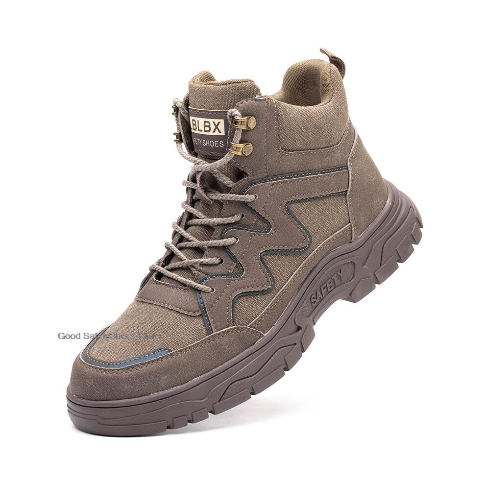 Men Work Boots Winter Steel Toe Safety Shoes Male Anti-Smash Safety Boots Men Work Shoes Anti-Slip Hiking Indestructible Boots 885660609042