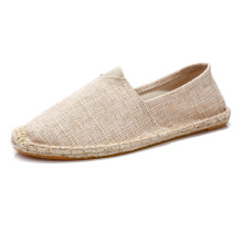 Men Shoes Summer Espadrilles Men Canvas Sneakers Breathable Fisherman Shoes Men Slip On Loafers Large Size 45 Sneakers