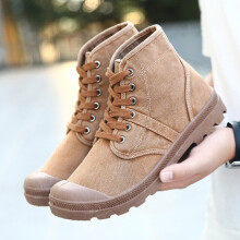 Men's Casual Canvas Shoes High-top Shoes Men's Thick-soled Shoes Comfortable Sports Shoes Men's Retro Casual Shoes Boots