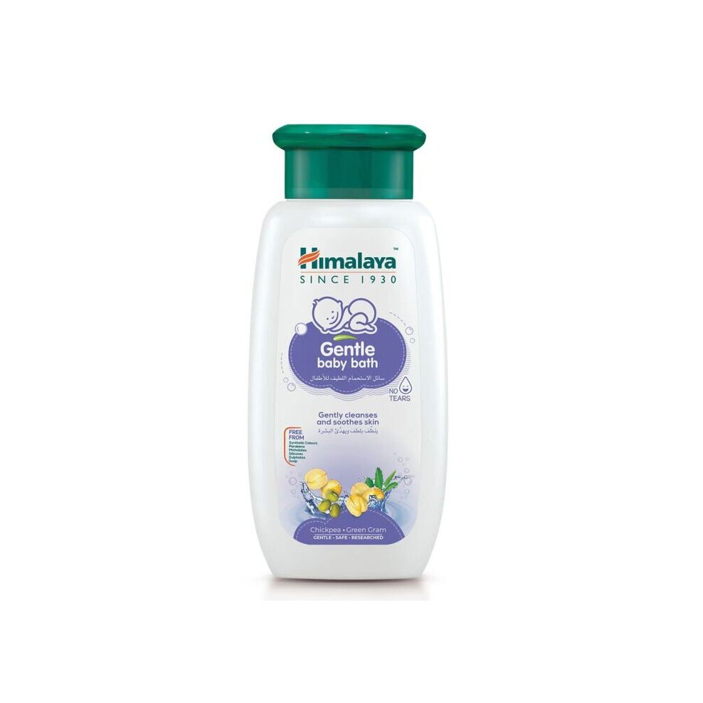 Himalaya Gentle Baby Bath With Chickpea And Gram 200Ml Green
