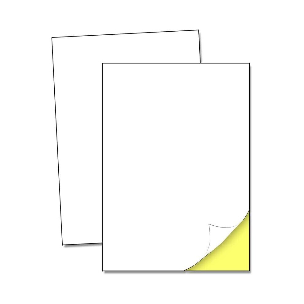 ((10)) ProTech A4 White Glossy Printable Sticker Paper Label, Inkjet & Laser Printing, Self Adhesive Sticky Back Labels