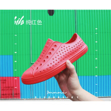 Family Parent-child Shoes Hollow Breathable Hole Shoes Baotou Wading Beach Shoes Unisex Light Casual Shoes