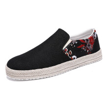 Classic Men Canvas Shoes Espadrilles Summer Breathable Casual Shoes Mens Loafers Comfortable Men Lazy Boat Driving Shoes For Men
