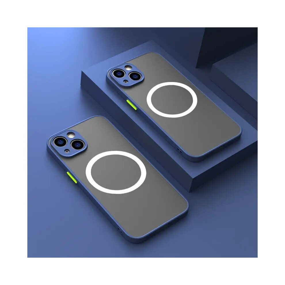 Photos - Case  Magsafe Wireless Charge  For IPhone(Blue, IPhone 14 plus)