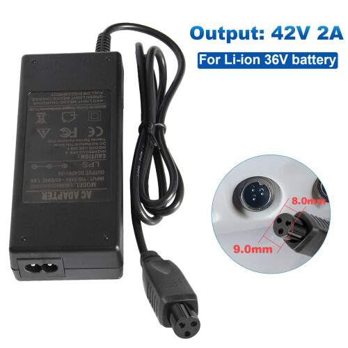 42V 2A Charger Power Adapter For 2 Wheels Self Balancing Hoverboard Scooter 2