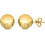(4MM, GOLD) Premium 14K Gold Ball Stud Earrings 1