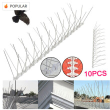 5M Pigeon Deterrent 10PCS Anti Bird Spikes 10 x 50cm Lengths UK