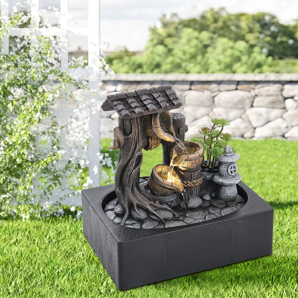 Tabletop Fountain Relaxation Water Feature for Home Office Decor