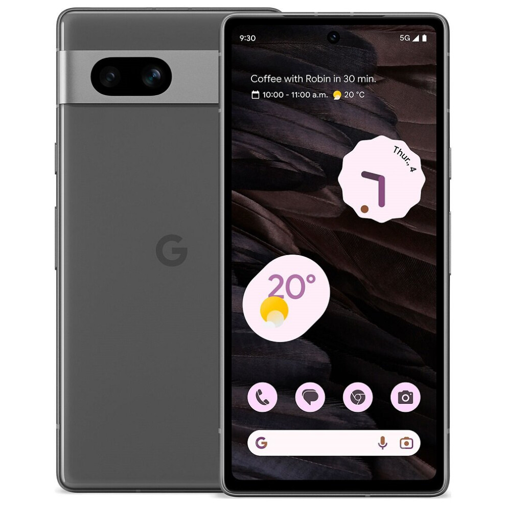 Google Pixel 7a 5G 8GB/128GB Dual SIM - Charcoal (Japan Spec) with Tensor G2, Real Tone, Magic Eraser
