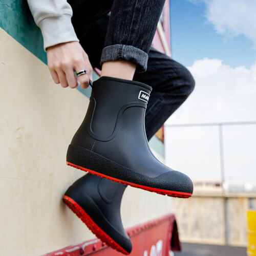 Women Rain Boots Outdoor Men's Rain Boots Unisex Rain Shoes Male Slip On Waterproof Working Shoes Fishing Boots