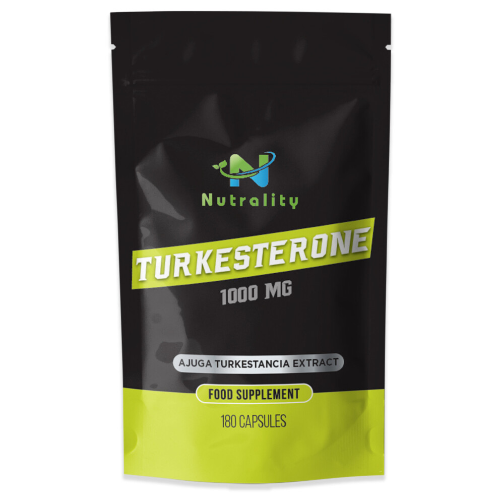 Nutrality Turkesterone 1000Mg 180 Capsules, Muscle Build, Mood Boost.
