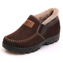 Men boots Cotton Shoes winter safety shoes Warm Velvet Padded Thickened work shoes Non-Slip suede Men's Shoes footwear