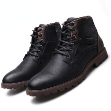 Autumn Men Motorcycle Boots Retro Lace Up Ankle Boots Casual High-top Shoes for Male Wear-resistant Desert Boots Zapatos Boots