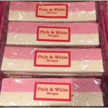 The Real Candy Co. Pink & White Nougat Bars 150g ( pack of 12 )