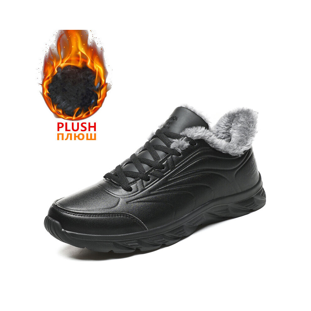 Winter Plush Men Boots Warm Men Snow Boots Breathable Lightweight Men's Ankle Boots Men's Outdoor Comfortable Safety Shoes 885660758887