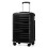 (Black) British Traveller-3Pcs ABS Hard Shell Suitcase Set 4
