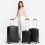 (Black) British Traveller-3Pcs ABS Hard Shell Suitcase Set 5