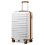 (White) British Traveller-3Pcs ABS Hard Shell Suitcase Set 3