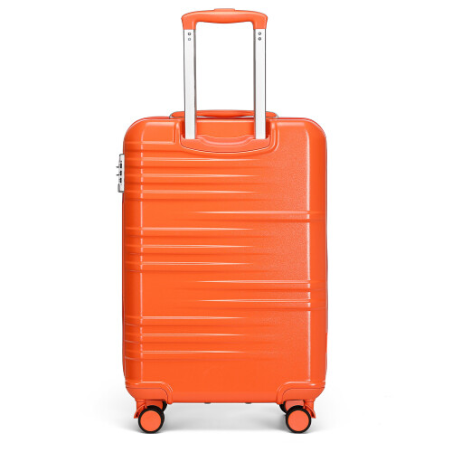 (Orange ) British Traveller-3Pcs ABS Hard Shell Suitcase Set 1
