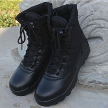Winter Hight-Top Boots Men Wear-Resistant Boots High Top Desert Combat Boots Lace-up Outdoor Climbing Boots