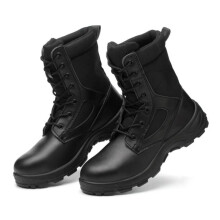 Winter Safety Work Boots Men's Industrial Shoes Outdoor Puncture-proof Steel Toe Protective Shoes Army Military Boot With Fur