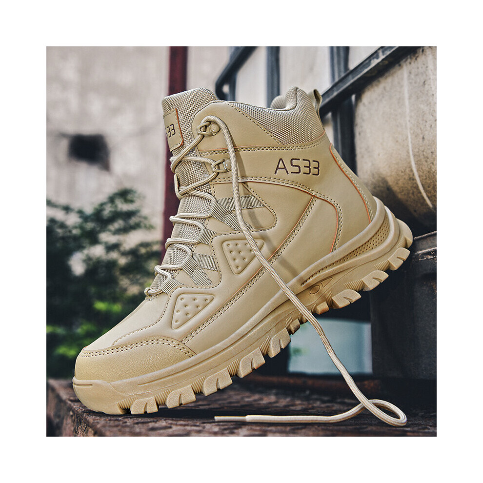 Men Tactical Boots Army Boots Climbing Hiking Shoes Ankle Men Outdoor Boots Mens Military Desert Waterproof Work Safety Shoes 885660768428
