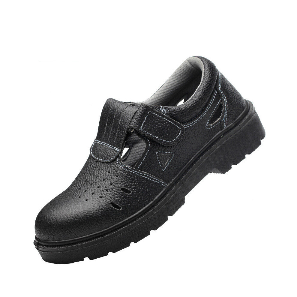 Hollow Out Work Steel Toe Shoes Men Leather Anti Puncture Indestructible Safety Boots Homme Summer Working Shoes 885660771862
