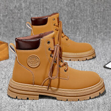 Autumn tide shoes men's motorcycle boots retro tooling shoes high-top desert British thick-soled leather shoes M809