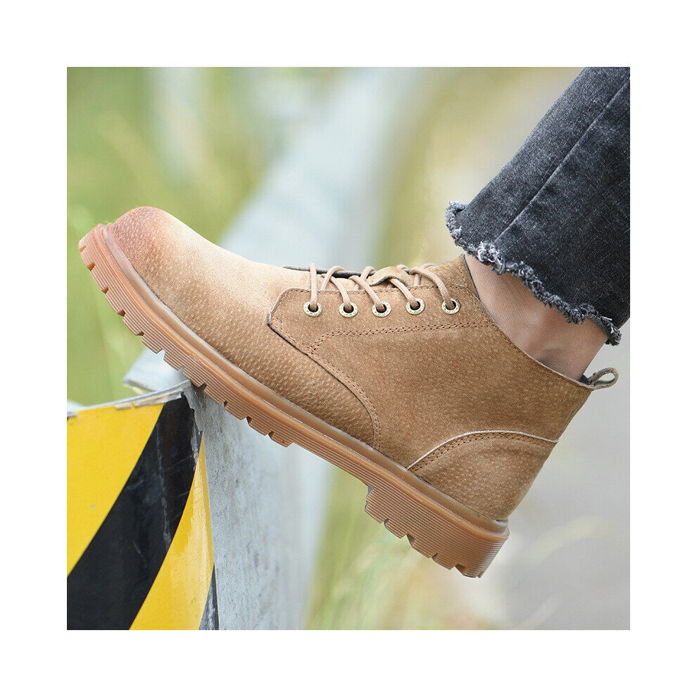 Men's Multicoloured Safety Shoes Steel Toe Work Boots Anti-Smashing Construction Welding Shoes Indestructible Shoes Nonslip Wearable Work Boot