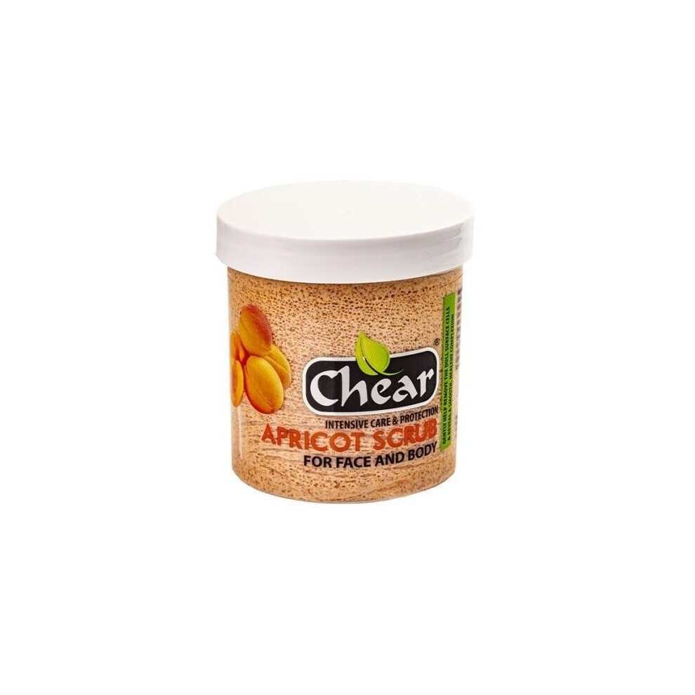Chear Apricot Scrub Cream 16Oz 454G - For Face & Body