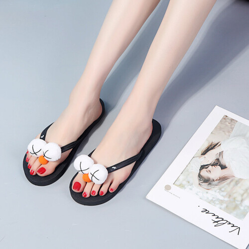 girls solid soft bottom flip-flops 3827 1