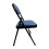 (Blue, 1) Artificial Faux Leather Home Office  Folding Chair 3