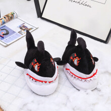Cartoon Shark Funny Shoes Girls Lovely Indoor Slippers Ladies Home Shoes Plush Warm Slippers Women