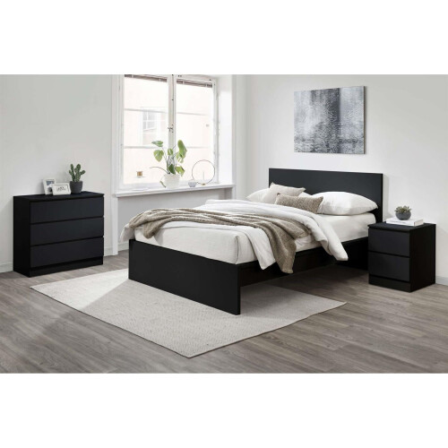 Birlea King Size Bed Frame Black Birlea Oslo 5FT Modern Bedstead 1