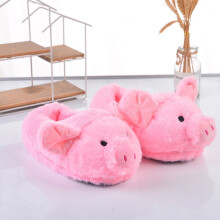 Cartoon Pig Funny Shoes Girls Lovely Indoor Slippers Ladies Home Shoes Plush Warm Slippers Women Winter Shoes