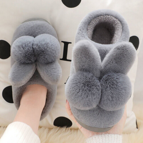 Fluffy Furry Slippers Women Men Winter Warm Slipper Female Indoor Plush Shoes Ladies Comfort Shoes Girls Fur Rabbit Ears Slipper on OnBuy