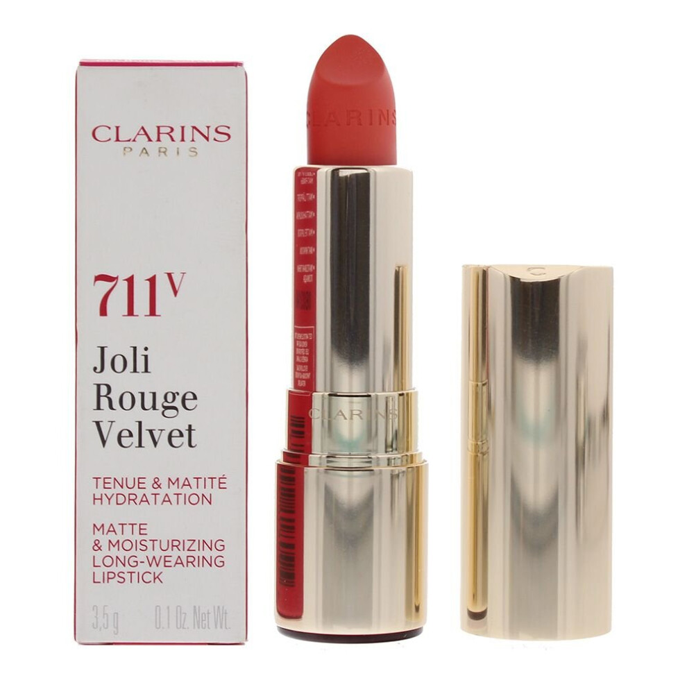 (711V Papaya) Clarins Joli Rouge Velvet Lipstick