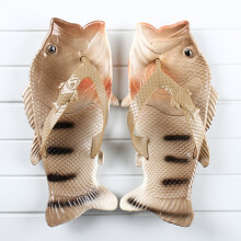 Retro Adult Kids Flip Flops Funny Fish Shoes Parent-child Beach Party Shoes Couples Boys Girls Children's Jelly Sandals