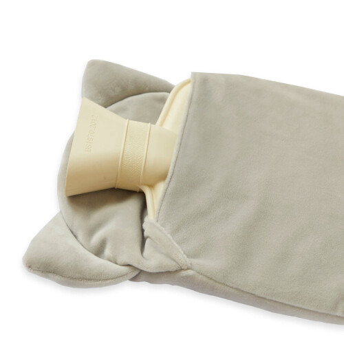 Kitty! Grey Cat Plush Fleece 2L Hot Water Bottle 1