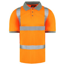 (2XL) Dickies High Visibility Short Sleeve Orange Mens Safety Work Polo Shirt SA22075 ORANGE (UK )
