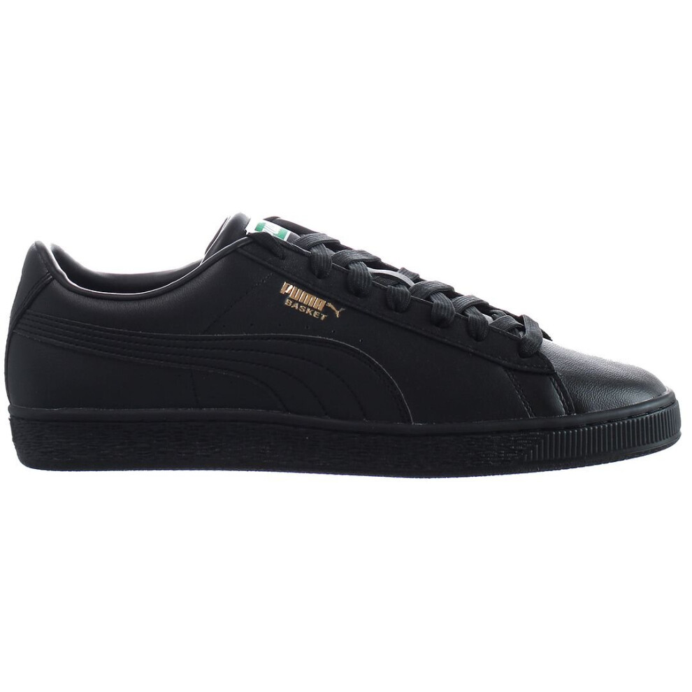 (10) Puma Basket Classic XXI Lace-Up Black Smooth Leather Mens Trainers 374923_03 (UK )