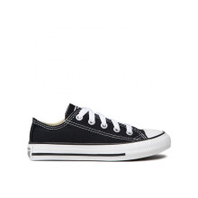(12k) Converse All Star Ox Lace-Up Black Canvas Kids Plimsolls 3J235C (UK )