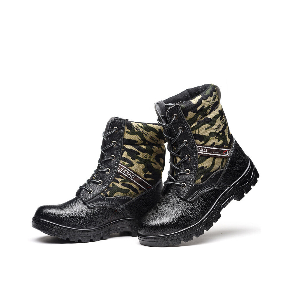 Winter Boots Safety Shoes Men Boots Wearable Industrial Shoes Anti-Smash Anti-Puncture Work Boots Indestructible Shoes M323 885661037233